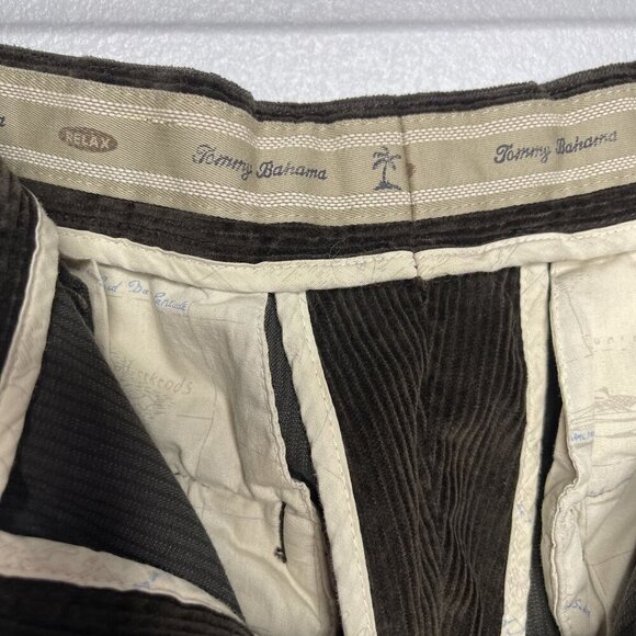 Tommy Bahama Men's Relax Corduroy Pleated Casual Pants SZ 34X30 Brown - Picture 9 of 9